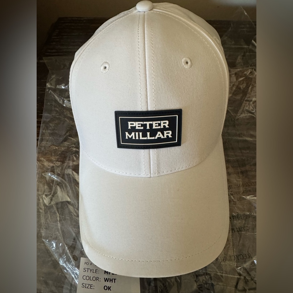 NWT White Peter Millar Hat